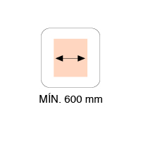 MÍN. 600mm